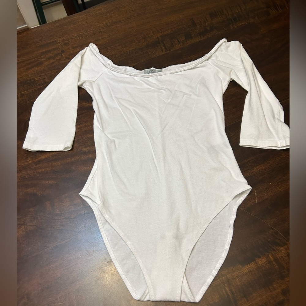 Off-Shoulder White bodysuit